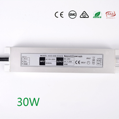 Slimline Ultralight LED-Fahrer Wechselstrom-DC, rostfeste Stromversorgung 24V 30W