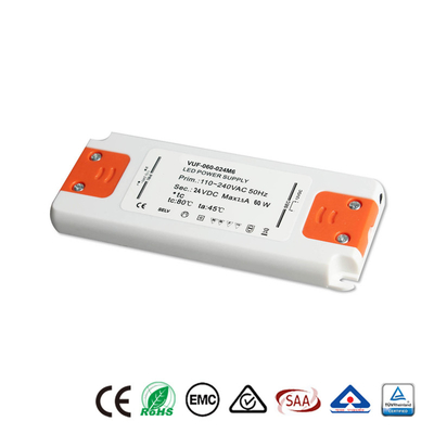 Fahrer 24V der Klassen-2 LED Plastikstromversorgung DCs 60W für LED-Streifen-Licht
