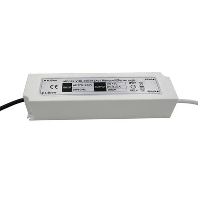 100W 12V kühlere Fahrer-Waterproof IP67 des Streifen-Licht-LED Plastikstromversorgung