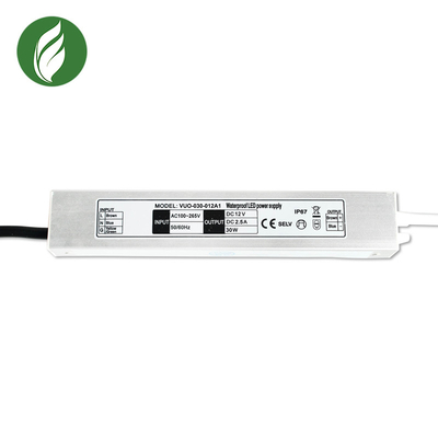 Ultra dünner wasserdichter elektronischer LED Fahrer 12V 30W 187x30x20mm SMPS