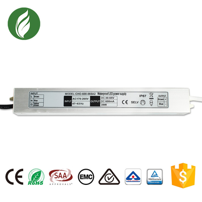 Fahrer 600mA SAA IP67 Constant Current LED mit Aluminiumwohnung