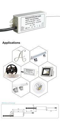 RoHS 640mA LED Constant Current Power, leichter Flut-Licht-Fahrer
