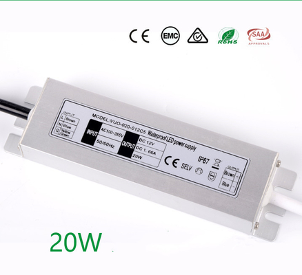 Antiverschleiß-Slimline LED Fahrer Switch Mode Waterproof DCs 12V 20W